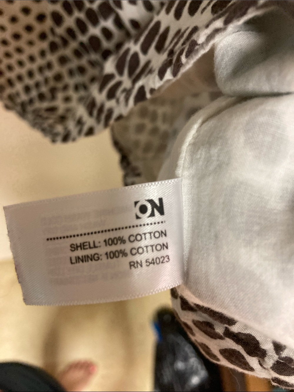 Womens Old Navy Brown/White Patterned Tank Size XS - Picture 5 of 5